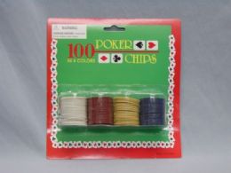 48 of 100 Piece Poker Chips