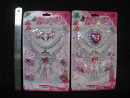48 Pieces Plastic Beauty Play Set With Necklace - Girls Toys