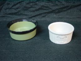 18 Pieces Ceramic Pet Bowl Medium Assorted Designs And Shapes - Pet Chew Sticks and Rawhide
