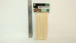 24 Pieces 100 Piece Bamboo Skewer Thick - BBQ supplies