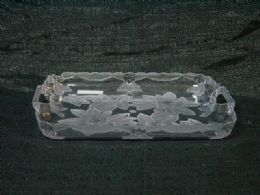 36 Wholesale Clear Tray Rose Rectangle Plate