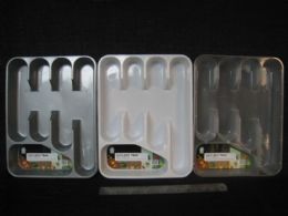 36 Wholesale Plastic Cutlery Tray Assorted Color