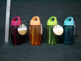 36 Pieces Plastic Water Bottle With Straw 500ml - Plastic Drinkware