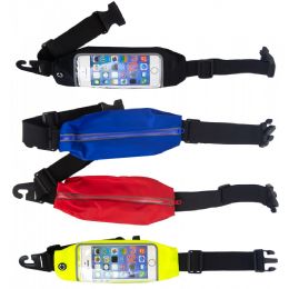 24 Pieces Cell Phone Workout Fanny Pack Belt Bags In 4 Assorted Colors - Fanny Pack