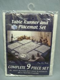 48 Pieces Table Runner And Placemat Set - Table Cloth