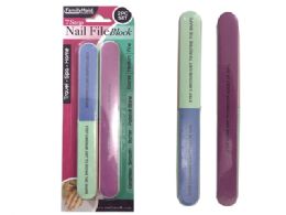 144 Pieces Nail File 2pc - Manicure and Pedicure Items