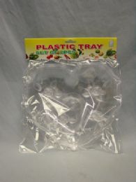 48 Wholesale 2 Piece Plastic Tray Heart Design