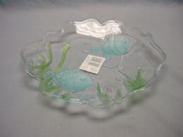 48 Wholesale Plastic Tray Assorted Color Fish Design