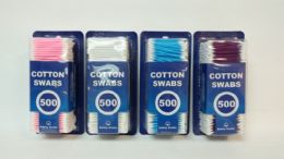 36 Bulk Cotton Swabs 500 Count In Blister
