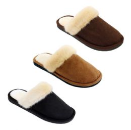 36 Wholesale Women's Fluffy Plush Winter Slippers