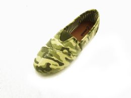 18 Wholesale Women' Camouflaged Slip On Shoes