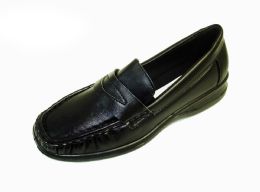 18 Wholesale Womens Moccasin Style Slide On Shoes In Black