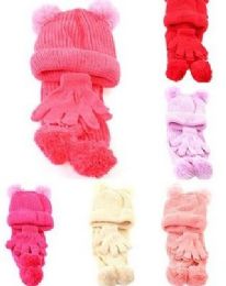 24 of Girls Winter Three Piece Set