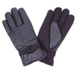 96 of Men Thermal Lining Ski Gloves Black Only