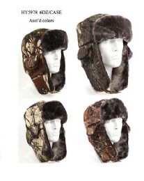 48 Pieces Cold Windproof Winter Aviator Collection Trooper Trapper Hunting Hat Aviator Winter  - Trapper Hats