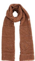 48 Pieces Women's Cable Knit Scarf - Winter Scarves