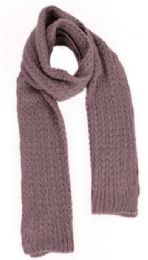 48 Pieces Women's Cable Knit Scarf - Womens Fashion Scarves