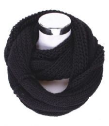 60 Pieces Women's Knitted Winter Infinity Scarf - Winter Scarves