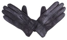 72 Units of Women's Black Leather Gloves - Leather Gloves