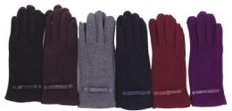 72 Pairs Women's Cotton Winter Glove - Knitted Stretch Gloves