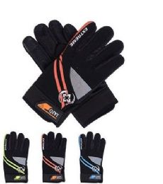 72 Wholesale Adults Winter Polyester Glove With Gripper Palm
