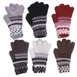 120 Pairs Women's Striped Winter Glove - Winter Gloves