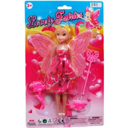 48 Wholesale Fairy Doll With Access On Blister Card