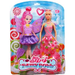 12 Pieces 11.5" Fairy Doll With Accessories On Double Blister Card - Dolls