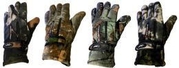 24 Units of Man Size Heavy And Thermal -30 Camo Glove - Fleece Gloves