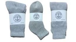 360 Wholesale Yacht & Smith Kid's Cotton Sock Set Assorted Styles, Crew, Ankle And Tube Gray