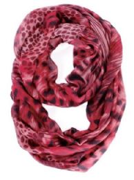 72 Pieces Women's Leopard Print Light Weight Infinity Scarf - Womens Fashion Scarves