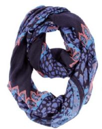 72 Pieces Women's Mixed Print Light Weight Infinity Scarf - Womens Fashion Scarves