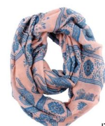 72 Pieces Women's Paisley Print Light Weight Infinity Scarf - Womens Fashion Scarves