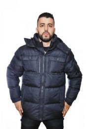 12 Wholesale Men's Heavy Synthetic Down Puffer Jacket