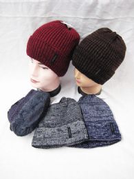 36 Pieces Mens Winter Warm Knitting Hats Plain Skull Beanie Cuff - Winter Beanie Hats