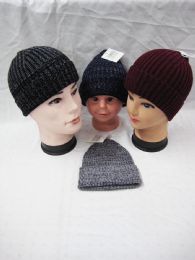 36 Pieces Warm Stretchy And Soft Daily Ribbed Toboggan Cap - Winter Beanie Hats