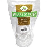 48 Pieces Plastic Cups White 16 Ounce - Disposable Cups