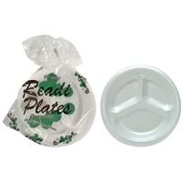 18 Pieces Readi Compartment Plate - Disposable Plates & Bowls