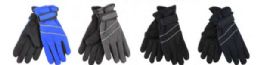 72 Units of Boys Water Resistant Fleece Lined Ski Glove - Ski Gloves