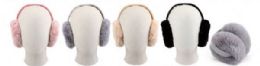 72 Bulk Women's Large Fashion Plush Earmuff In Assorted Colors