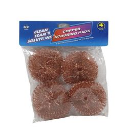 72 Pieces Copper Scouring Pads 4 Count - Scouring Pads & Sponges