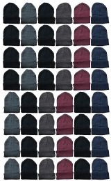 36 Wholesale Yacht & Smith Unisex Winter Warm Acrylic Knit Hat Beanie