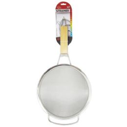 12 Wholesale Wooded Handle Strainer