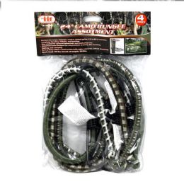 12 Pieces Camo Bungee Assortment - Bungee Cords