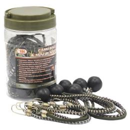 12 Pieces 20 Piece Camo Ball And Mini Bungee S - Bungee Cords