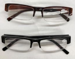 120 Wholesale Assorted Colors And Power Lens Rimless Plastic Reading Glasses Bulk Buy