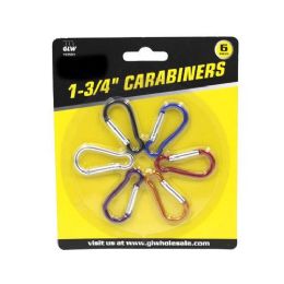 24 Wholesale 6 Pieces Carabiners