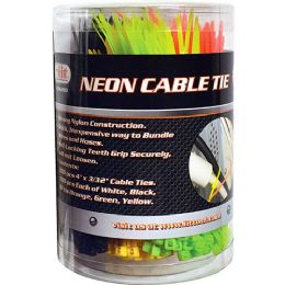 25 Pieces 500 Piece Neon Cable Tie - Wires and Cables