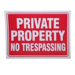 24 Wholesale Private Property Sign