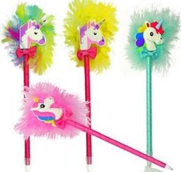 120 Wholesale Unicorn Pens With Feathers